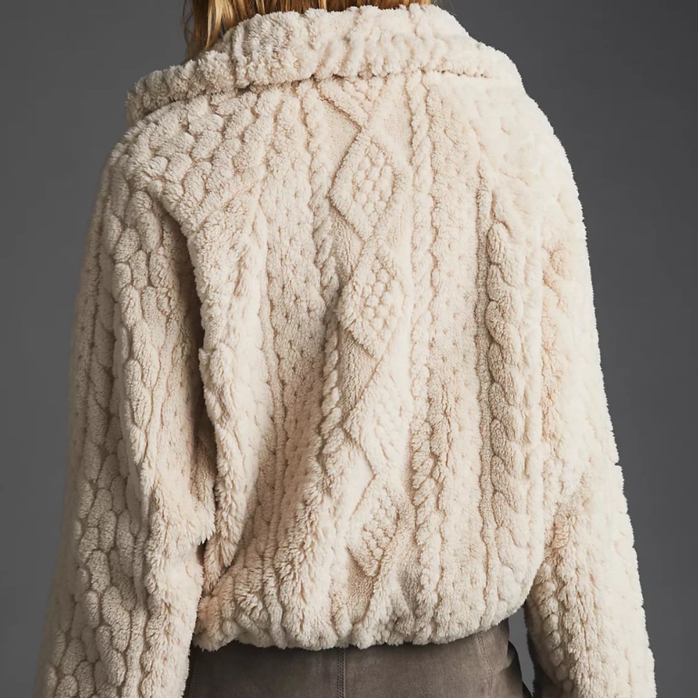 anthropologie | pilcro cable fuzzy jacket - Picture 4 of 5